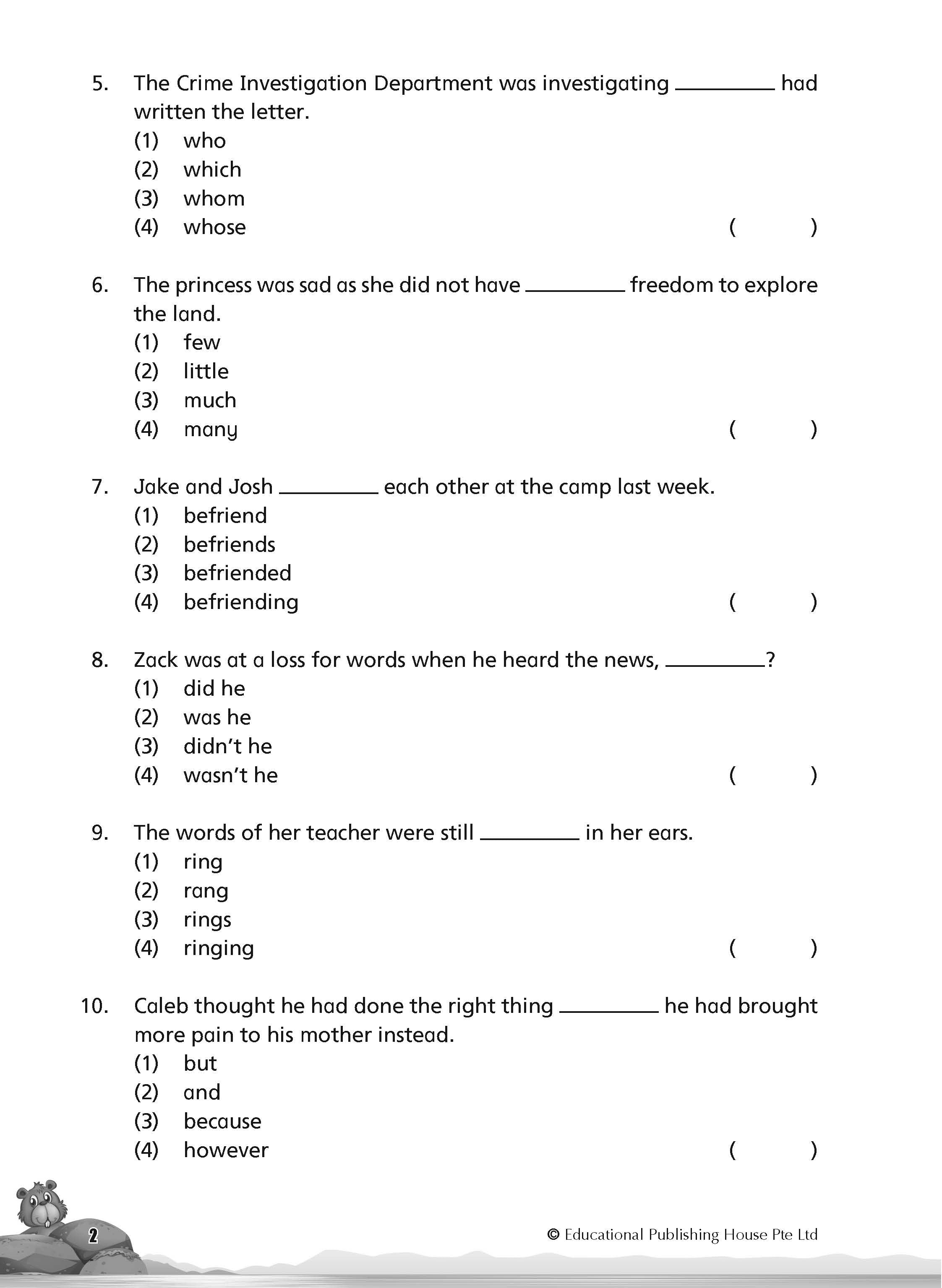 Primary 6 English Class Tests-2nd Edition