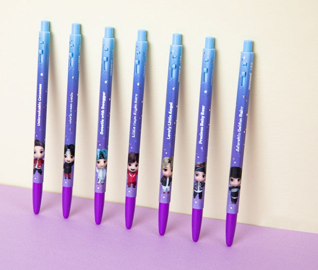 Monami 153 Ballpoint Pen 0.5mm 7-Color Set – BTS TinyTAN Edition
