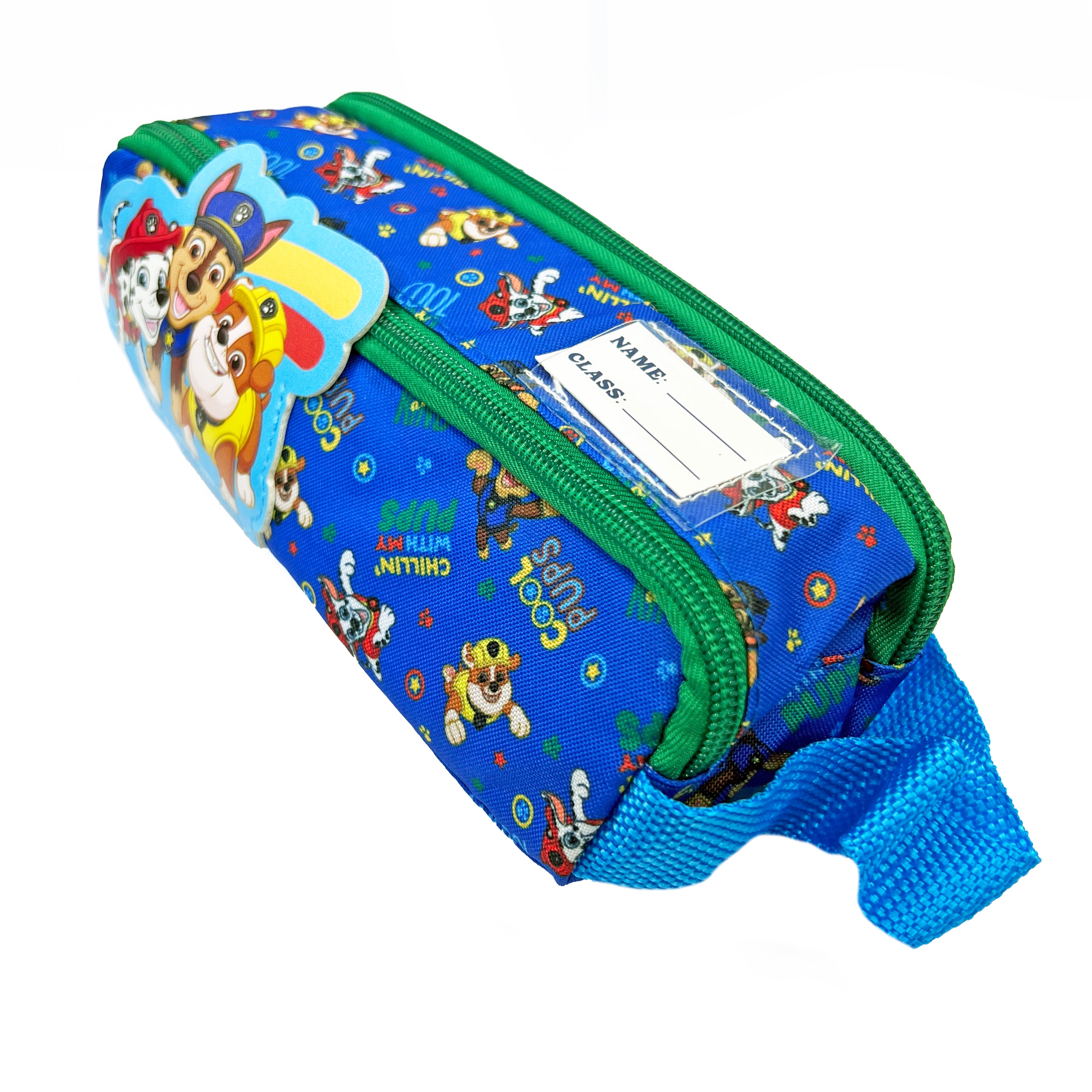 PAW PATROL DOUBLE ZIP PENCIL BAG BLUE