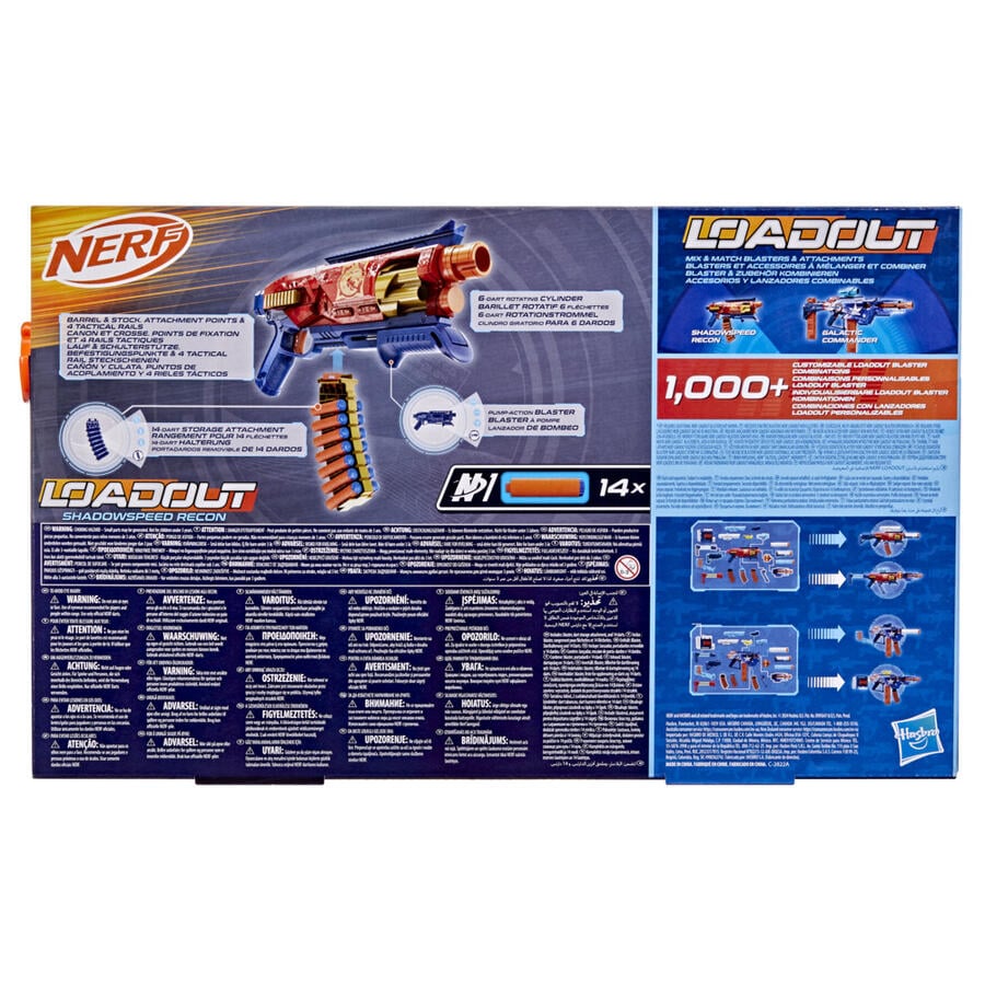 HASBRO NERF LOADOUT SHADOWSPEED RECON
