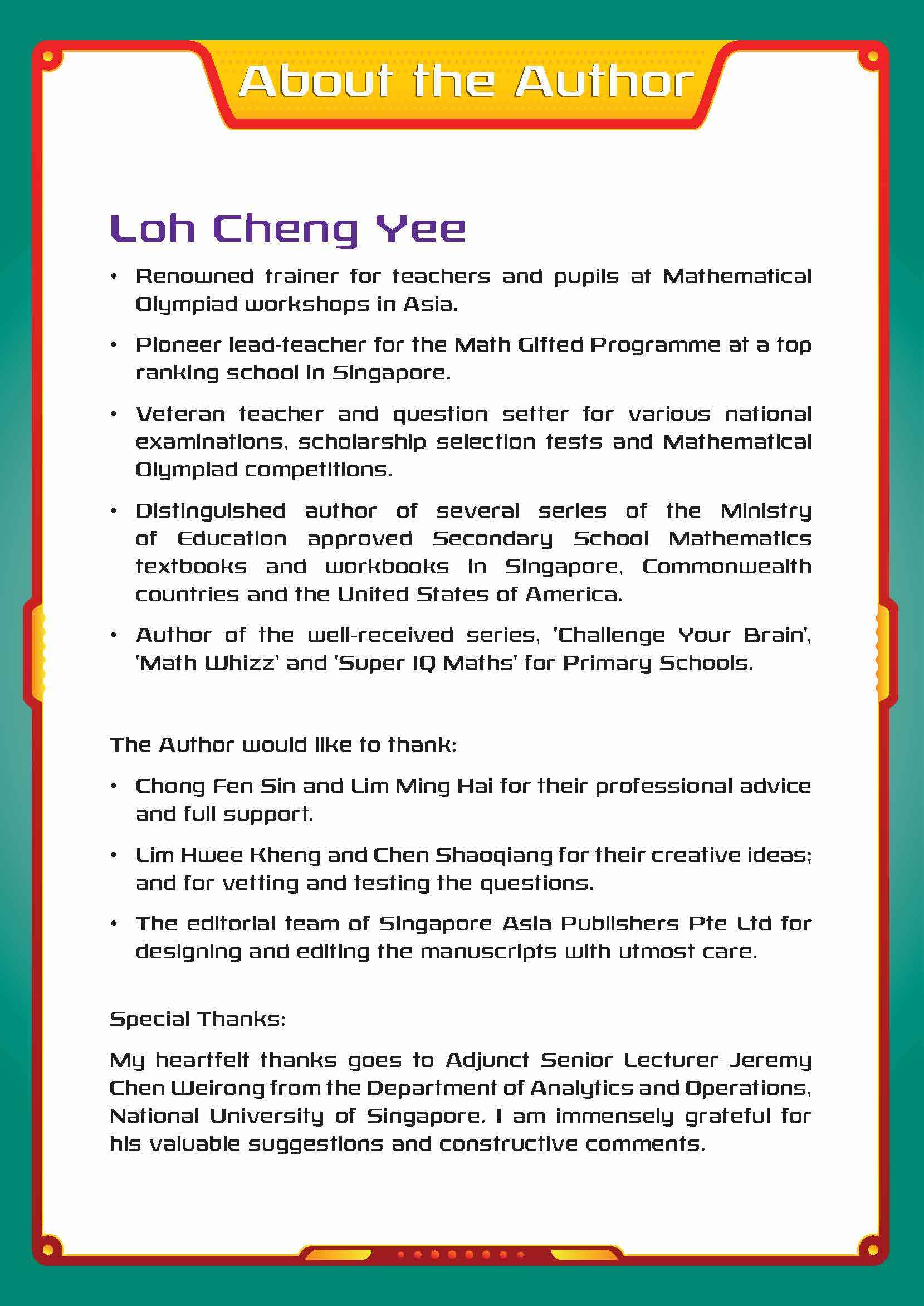 Primary 5 Super IQ Maths Olympiad NUMBERS Level 6 (11-12 years)
