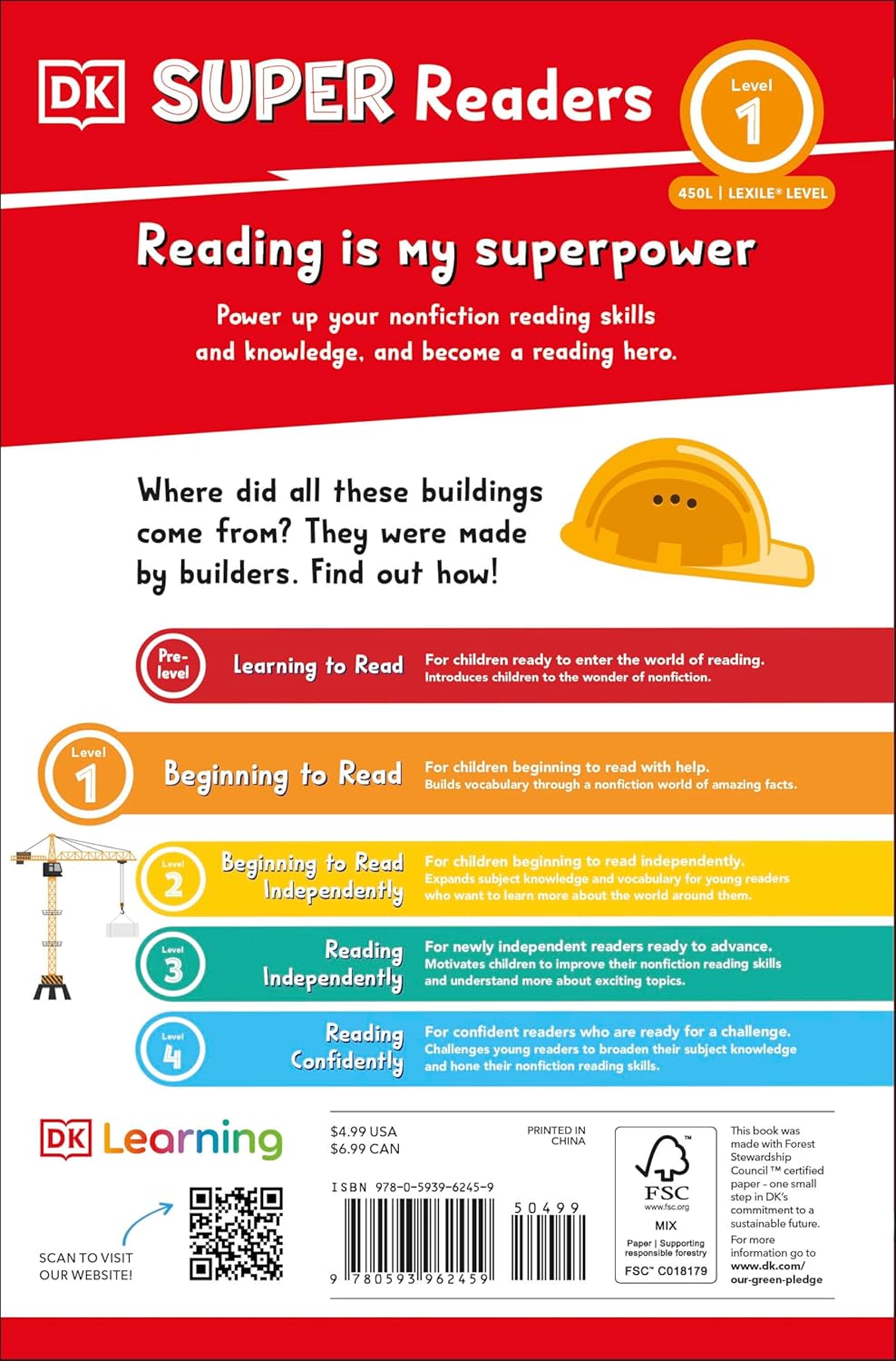 DK Super Readers Level 1 A day in the Life of a Builder