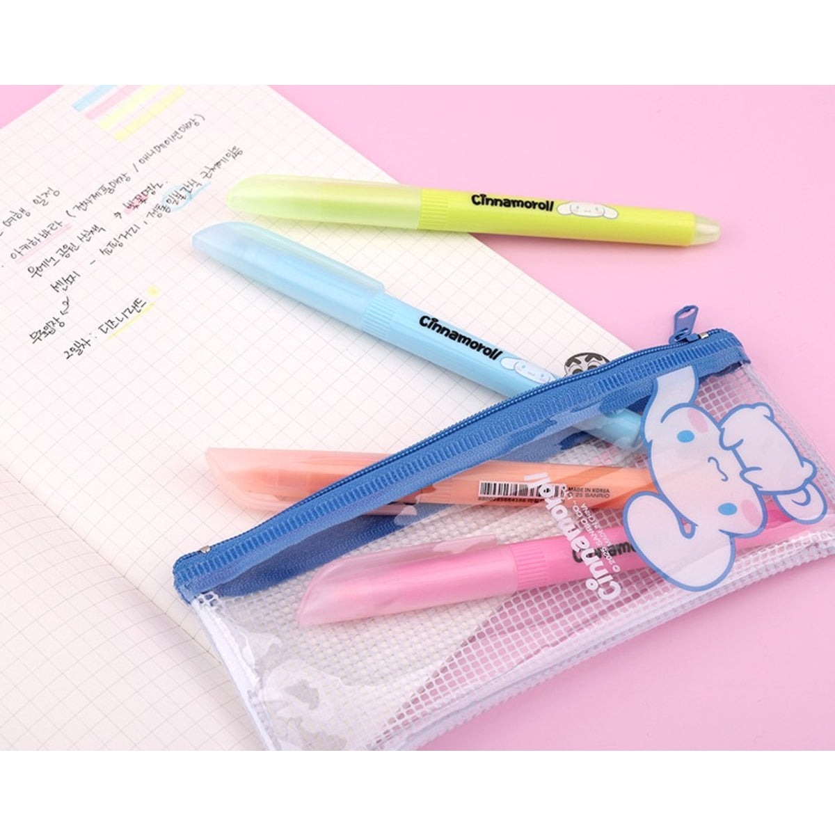 Sanrio Cinnamoroll Highlighter 4's Pouch Set
