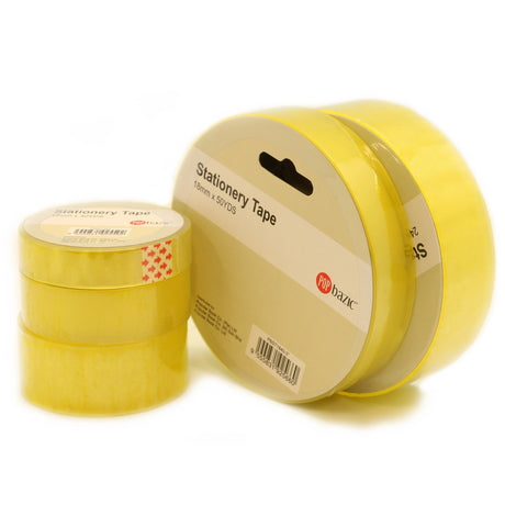 POP BAZIC Stationery Tape 12MM x 40 Yards 1"