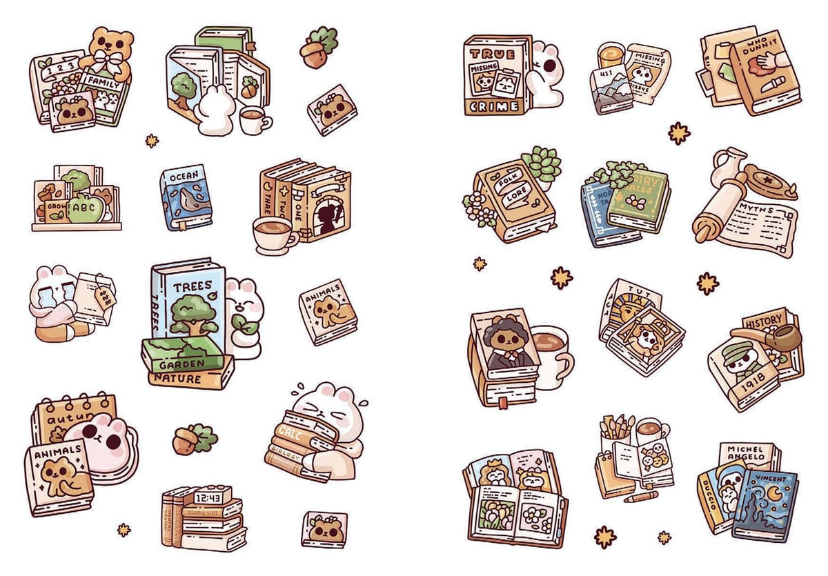 Cozy Books: A Cute 'n' Cozy Little Sticker Book: Over 200 stickers! (Paperback)