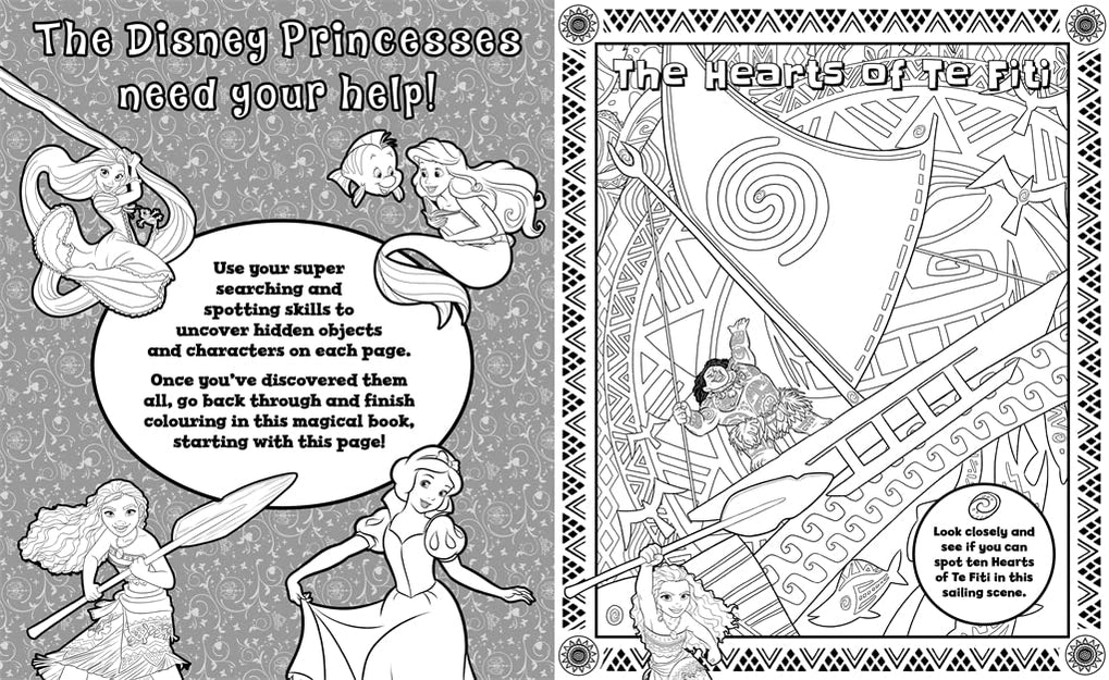 Disney Princess: Search & Find Colouring (Paperback)