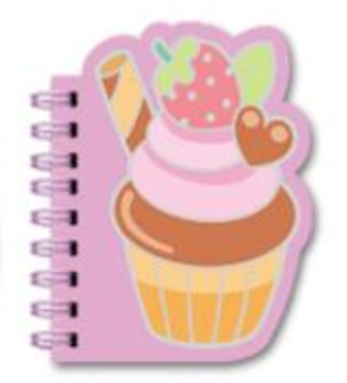 Assorted A6 Spiral Notebook 60S - Cake Design