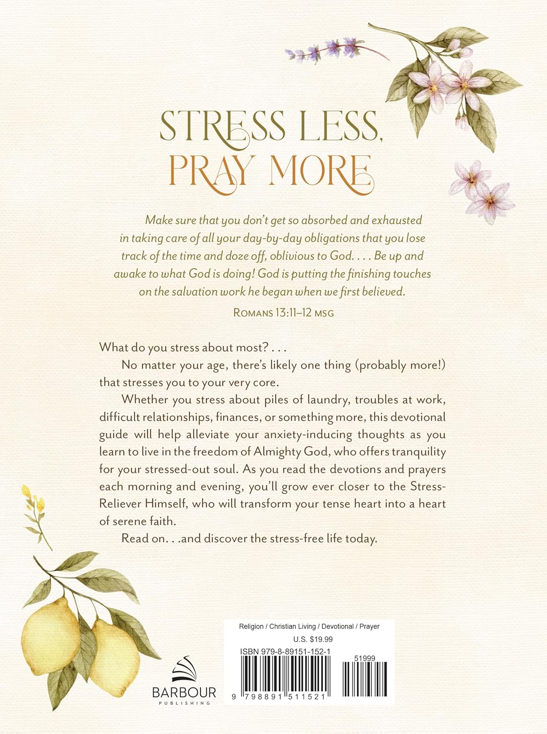 Stress Less, Pray More for Morning and Evening: A Daily Devotional