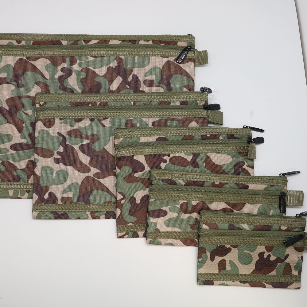 POP Bazic Military P-Nylon 2 Zipper Pouch Card