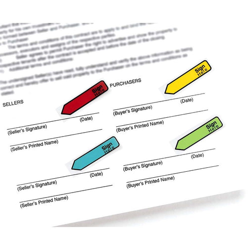 Post-it® 684-SH Flag Sign Here, 0.47x1.7"
