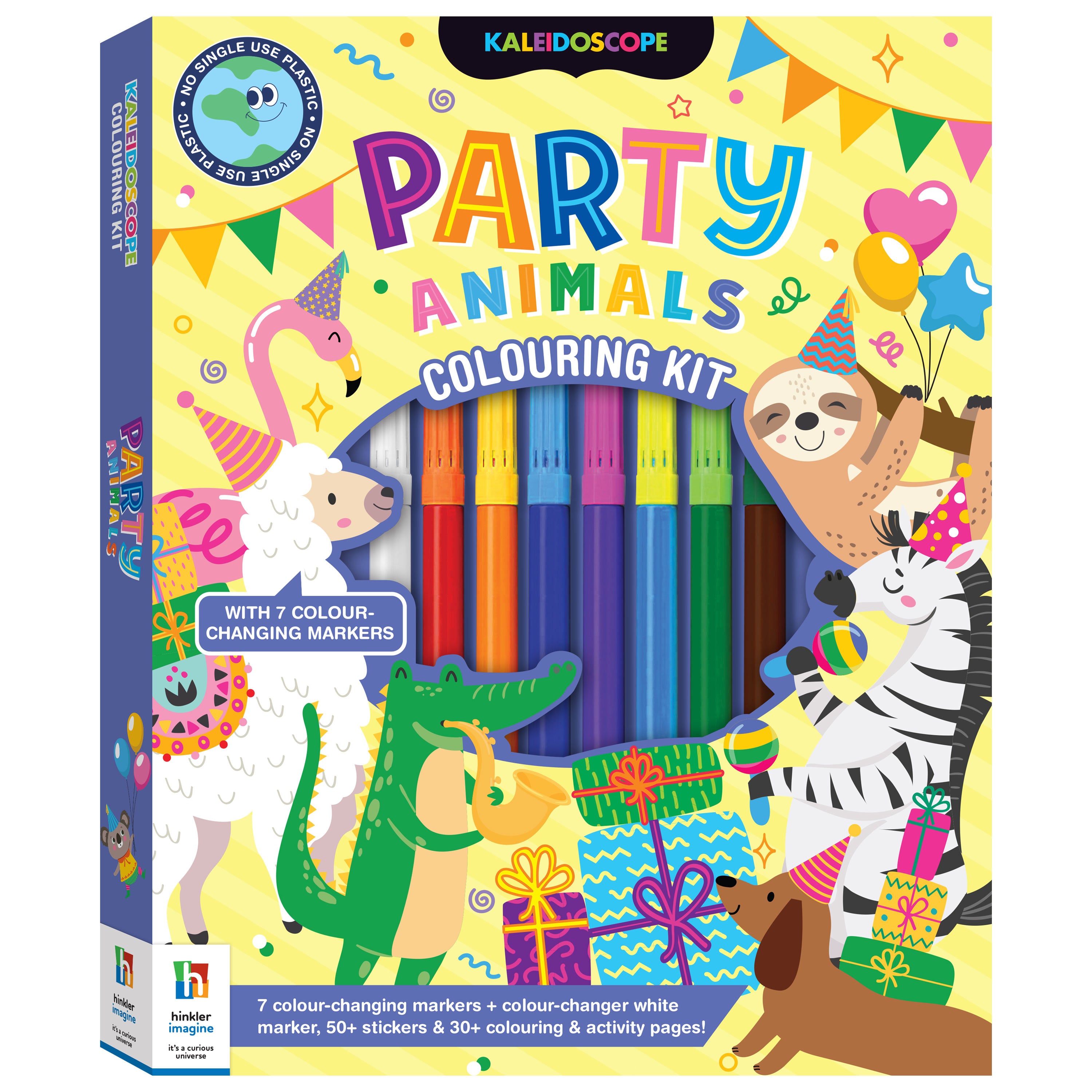 Kaleidoscope Colouring Party Animals Kit