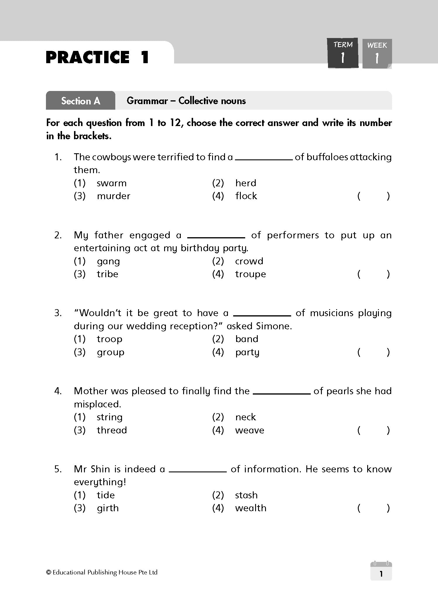 Primary 5 English Weekly Revision 5th Edition