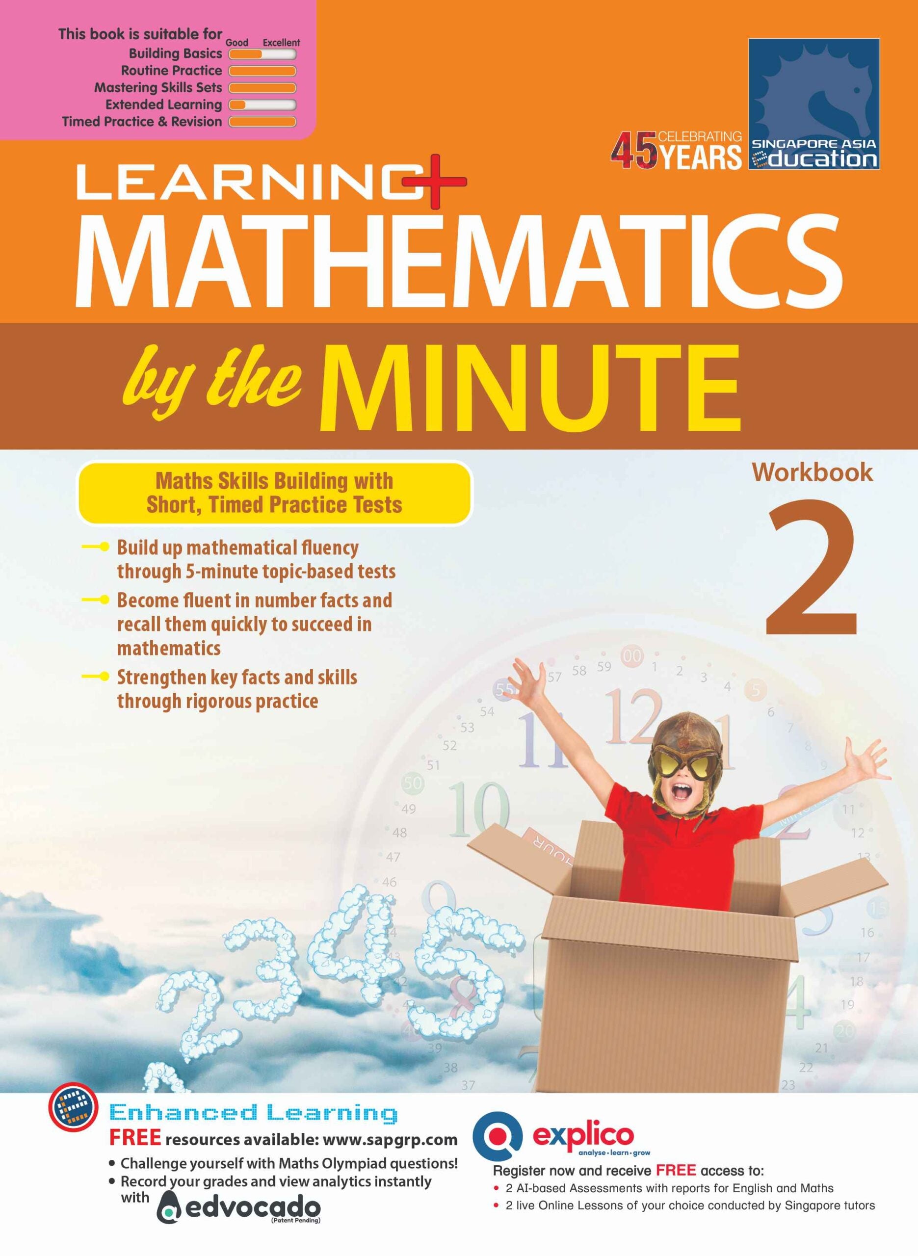 Primary 2 Learning+ Mathematics By The Minute Workbook 2 - 2nd Edition