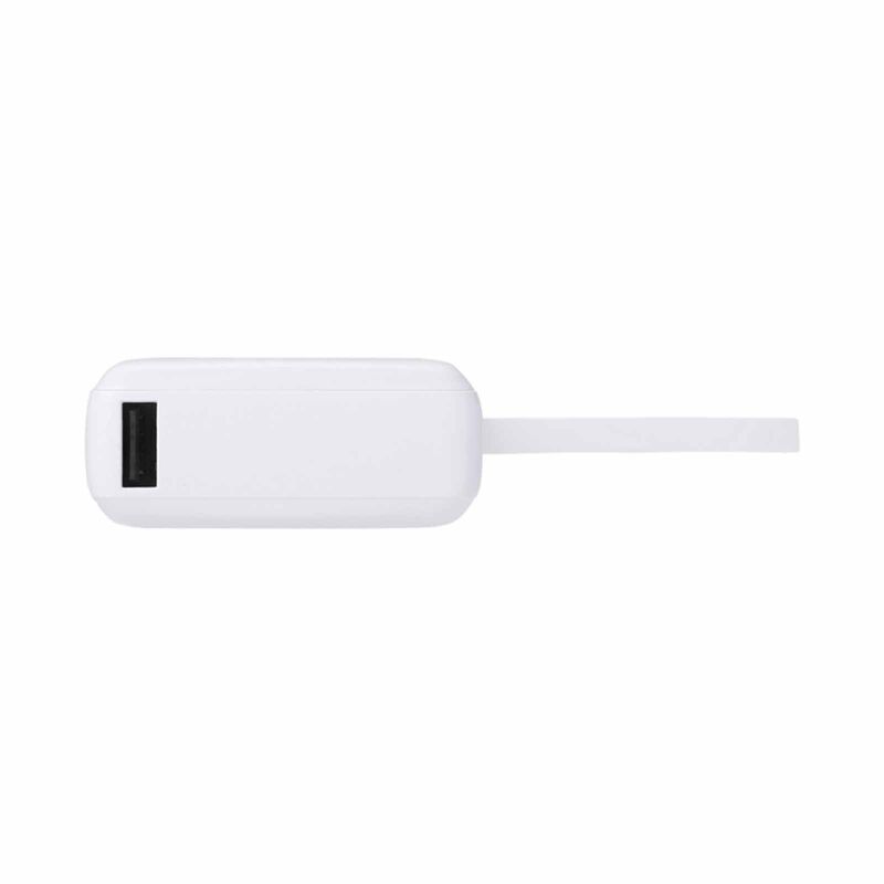 ELECOM CCC Power Bank 10000mAh 30W With Integrated USB-C Cable DE-A06-10000WH -  White