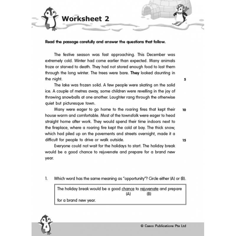 Primary 4 New English Comprehension