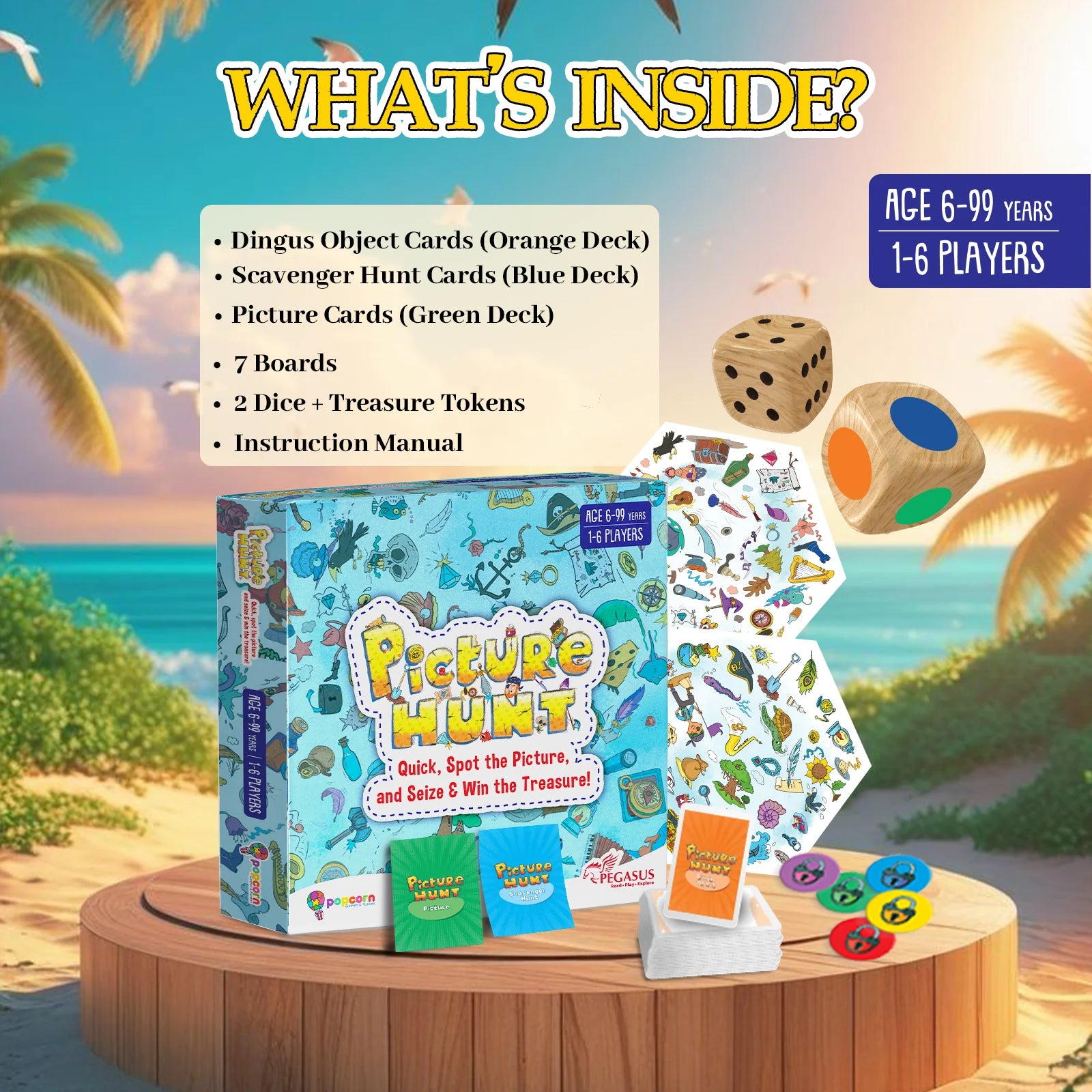 PEGASUS PICTURE HUNT BOARD GAME