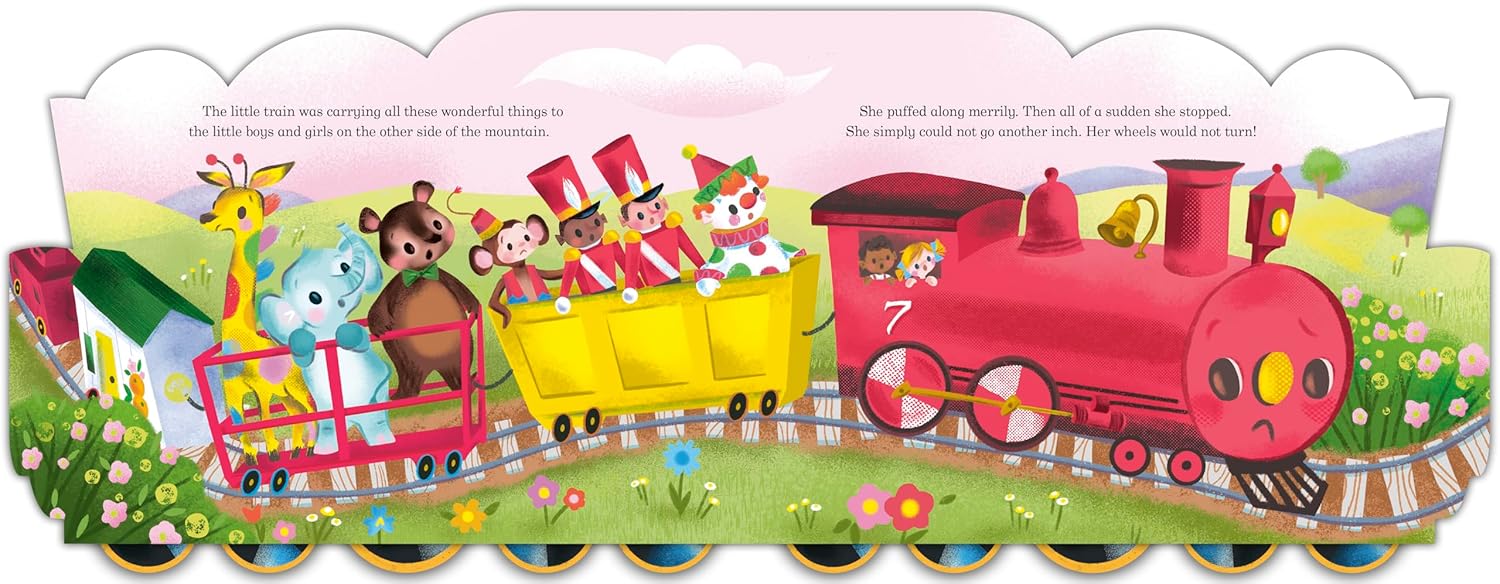 Little Engine That Could (book W Wheels) (Board Book)
