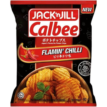 JNJ Calbee Potato Chips Flamming Chili 60G