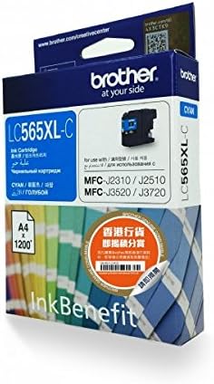 Brother LC565XLC Original Ink Cartridge Compatible with MFC Series, 1200 Pages, Cyan