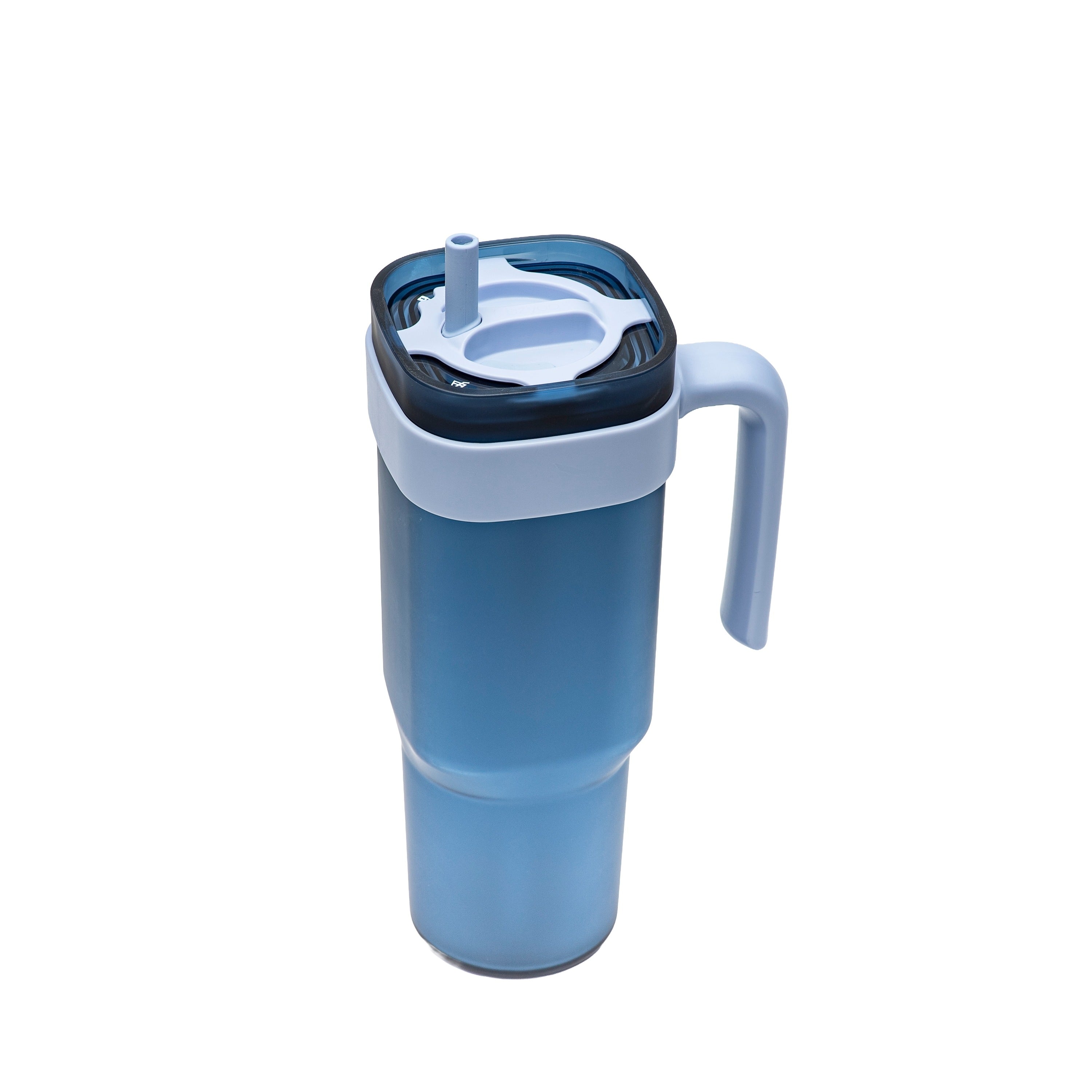 Double-Wall San 32Oz Tumbler With Handle - Blue