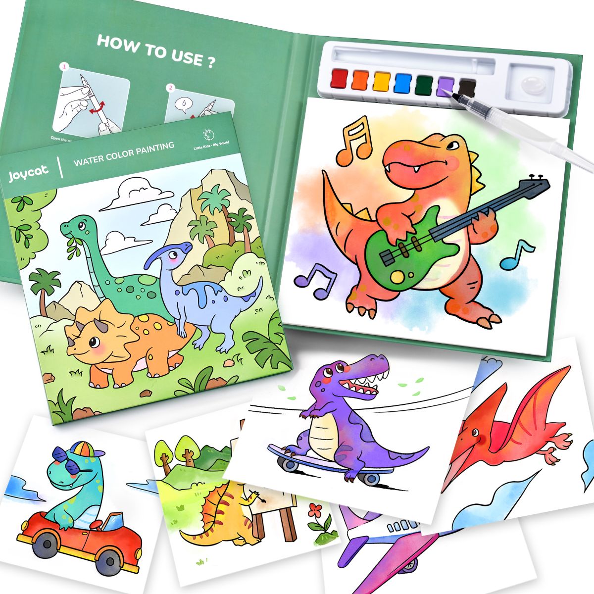 JOYCAT WATER COLOUR PAINTING DINO