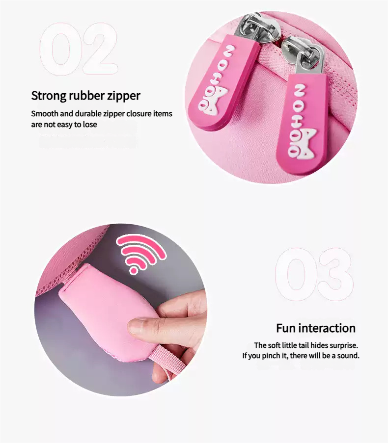 KIDS BACKPACK PINK RABBIT