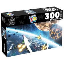 PUZZLE MASTER 300 PIECE JIGSAW PUZZLE SUPER 3D SPACE WARS