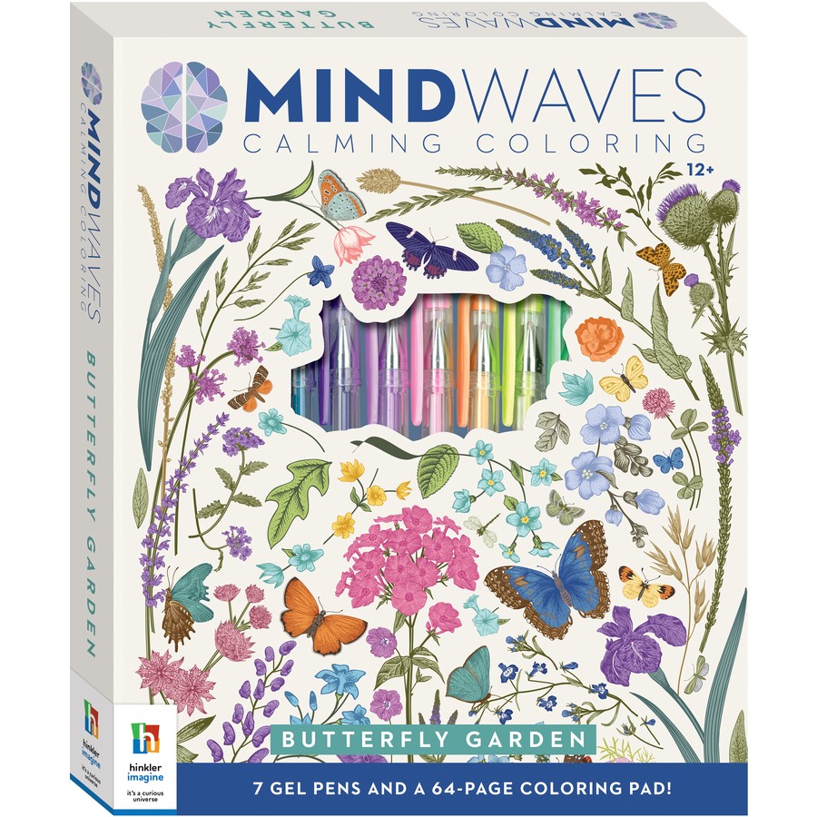 MINDWAVES BUTTERFLY GARDEN COLOURING KIT