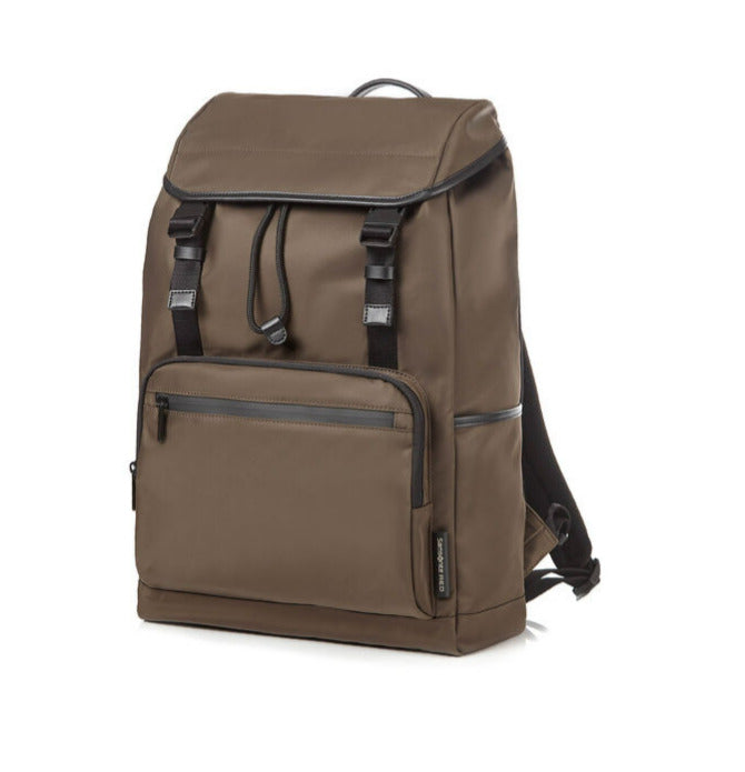 Samsonite ELLWOOD FLAP Backpack - Dark Brown