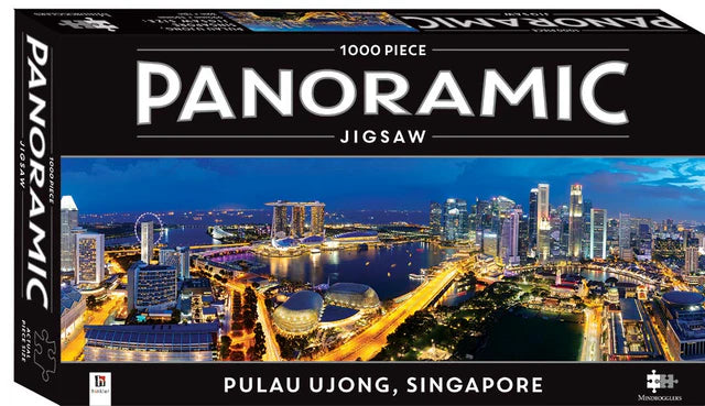 HINKLER MINDBOGGLERS 1000 PIECE PANORAMIC JIGSAW PULAU UJONG, SINGAPORE