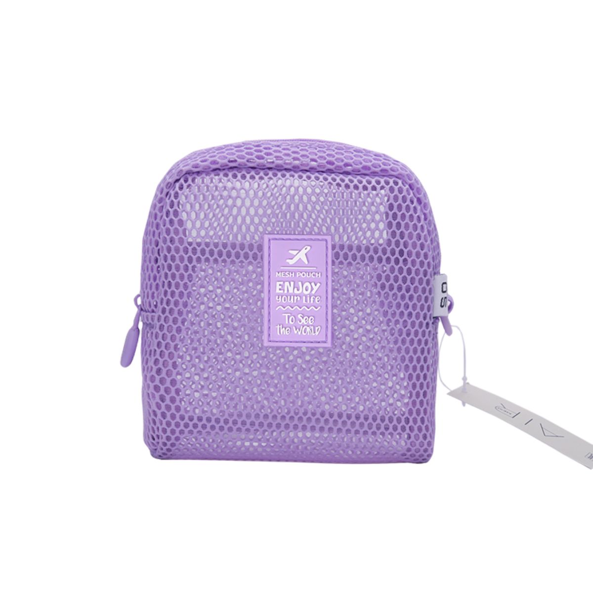  Mesh Square Pouch Purple V24605-PL
