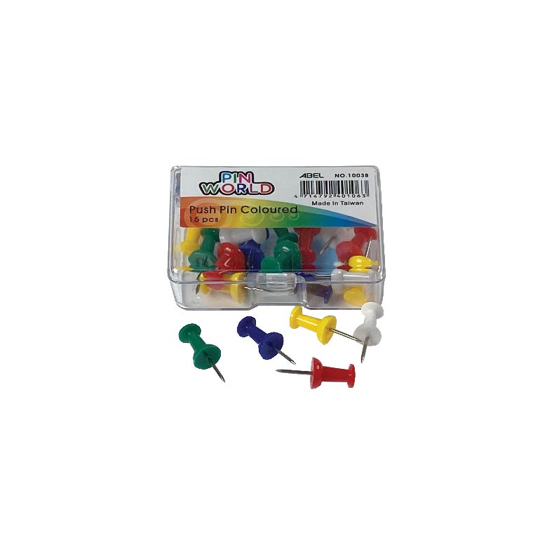 Abel Coloured Push Pin 15s