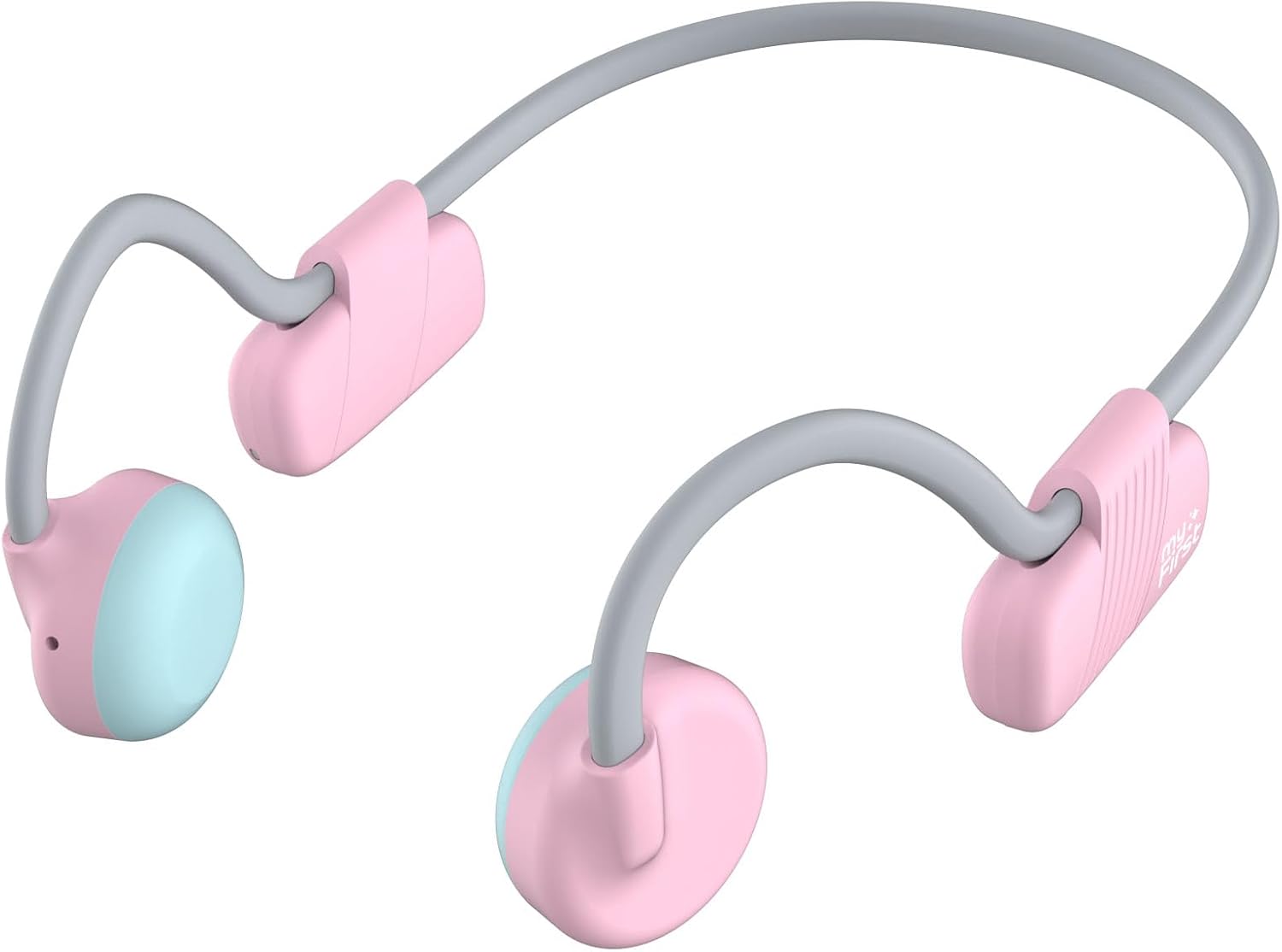 myFirst Bone Conduction Headphones (Lite Version) Wireless Headphone for Kids Suitable with Built-in Microphone for Online Class, Music Player, Audiobook Girls Boys Age 4-15 (Pink)