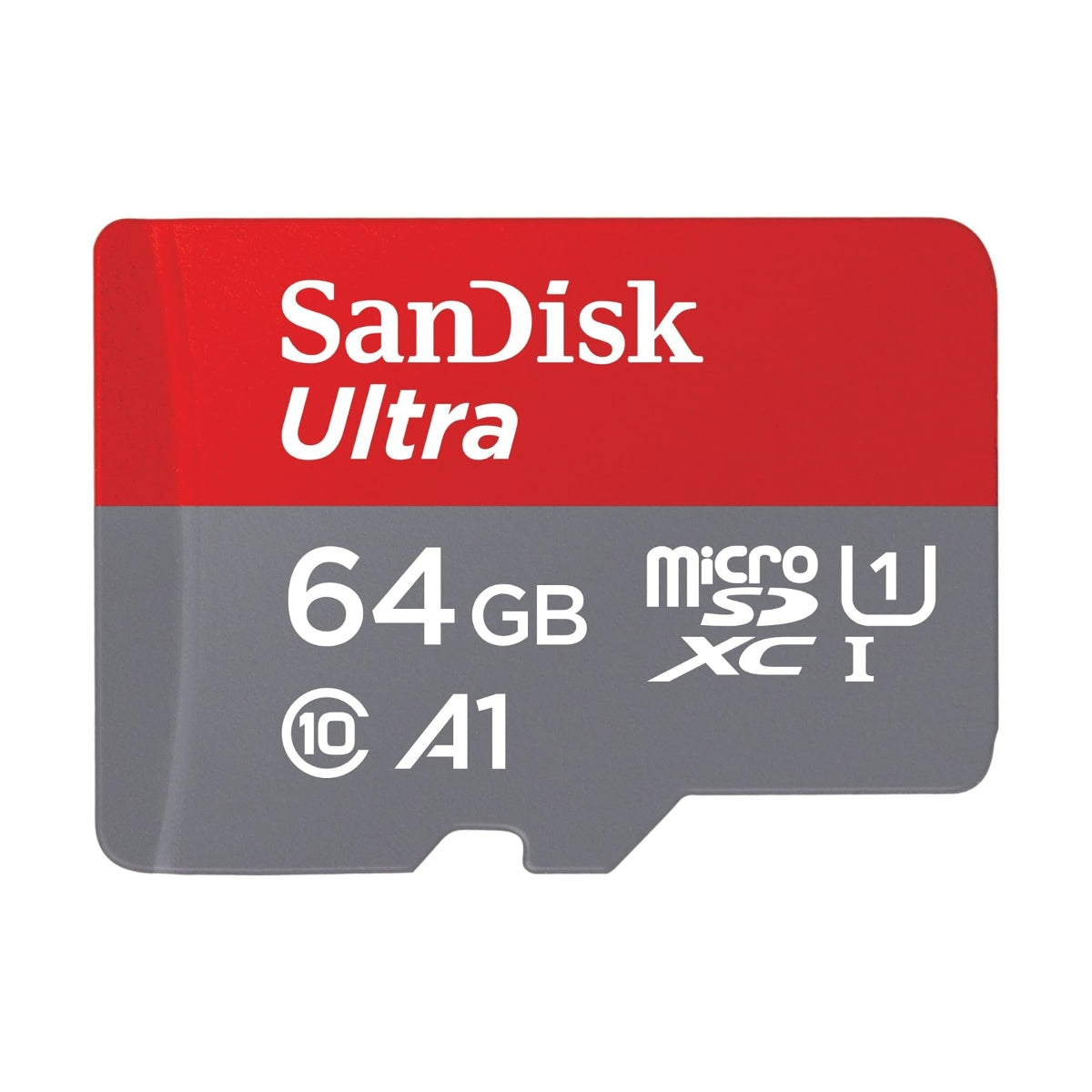 SanDisk Ultra microSDXC, SQUAB 64GB, A1, C10, U1, UHS-I, 140MB/s R, 4x6, 10Y