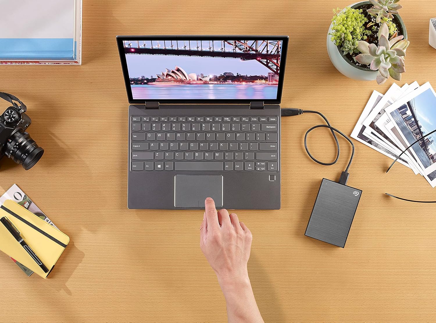 Seagate STKZ5000404 One Touch External HDD with Password Protection, 5TB, Gray