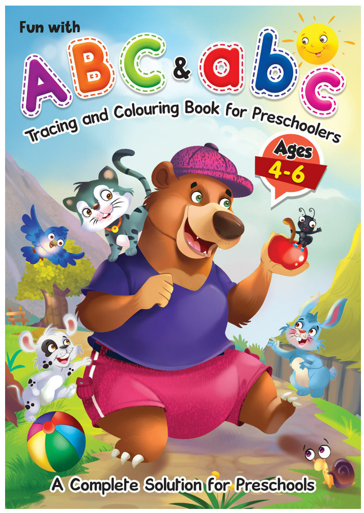 Fun With Abc & Abc Tracing & Colouring Book