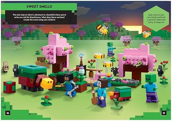 LEGO® Minecraft®: Steve's Netherite Adventure Search & Find Sticker Activity (With Steve Minifigure And Sword) (Lego® Search And Find) – Paperback