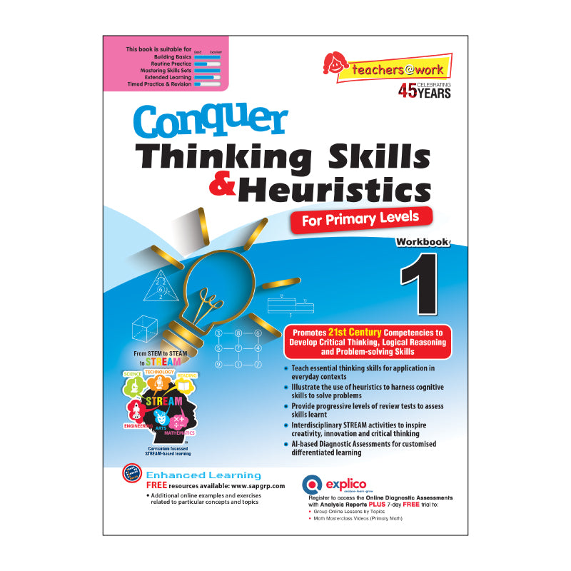 Conquer Thinking Skills & Heuristics Workbook 1