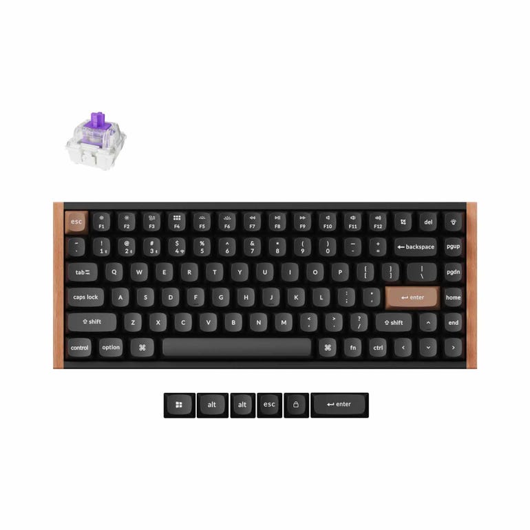 Keychron K2 HE Wood/Black (Purple Switches)