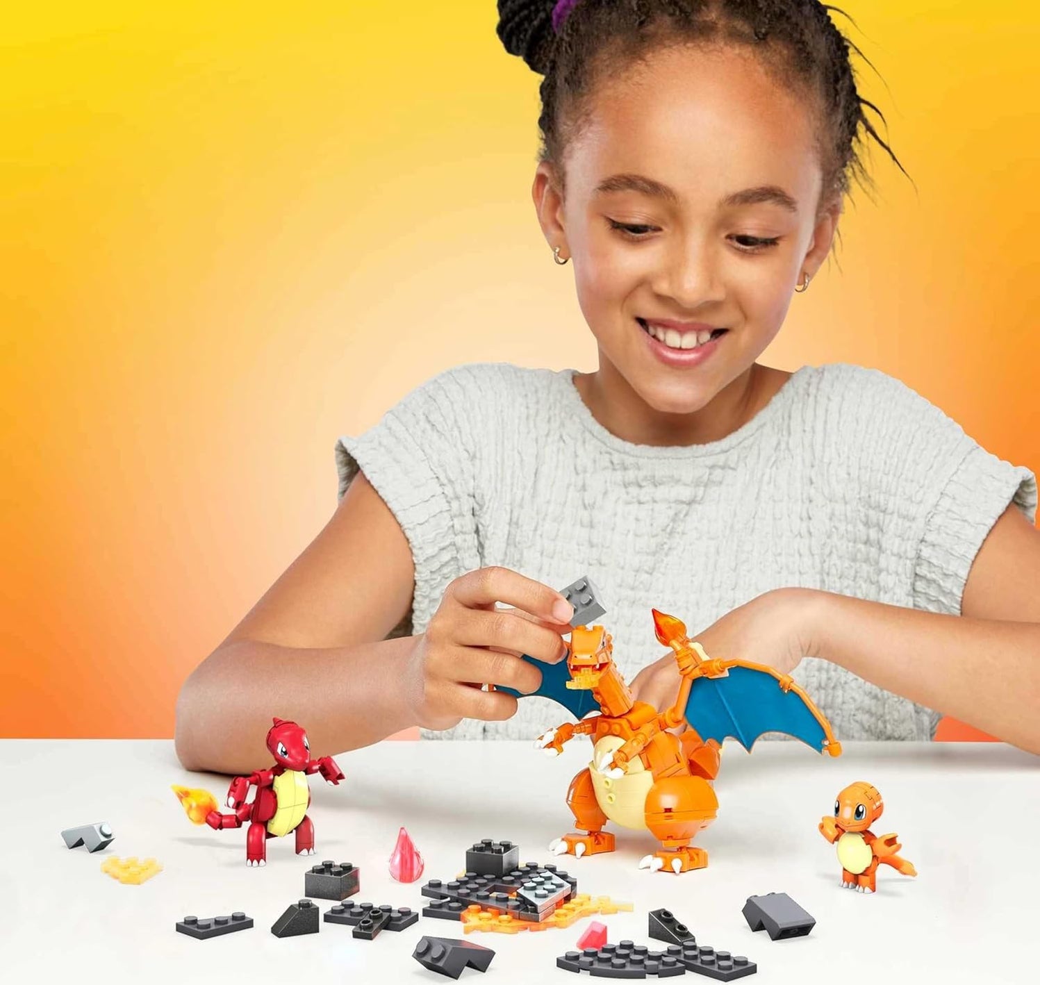 MEGA CONSTRUX POKEMON CHARMANDER EVOLUTION SET