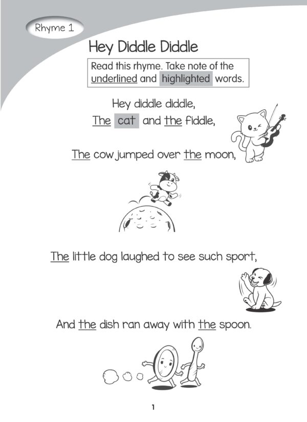 Learning English through Nursery Rhymes Book 1