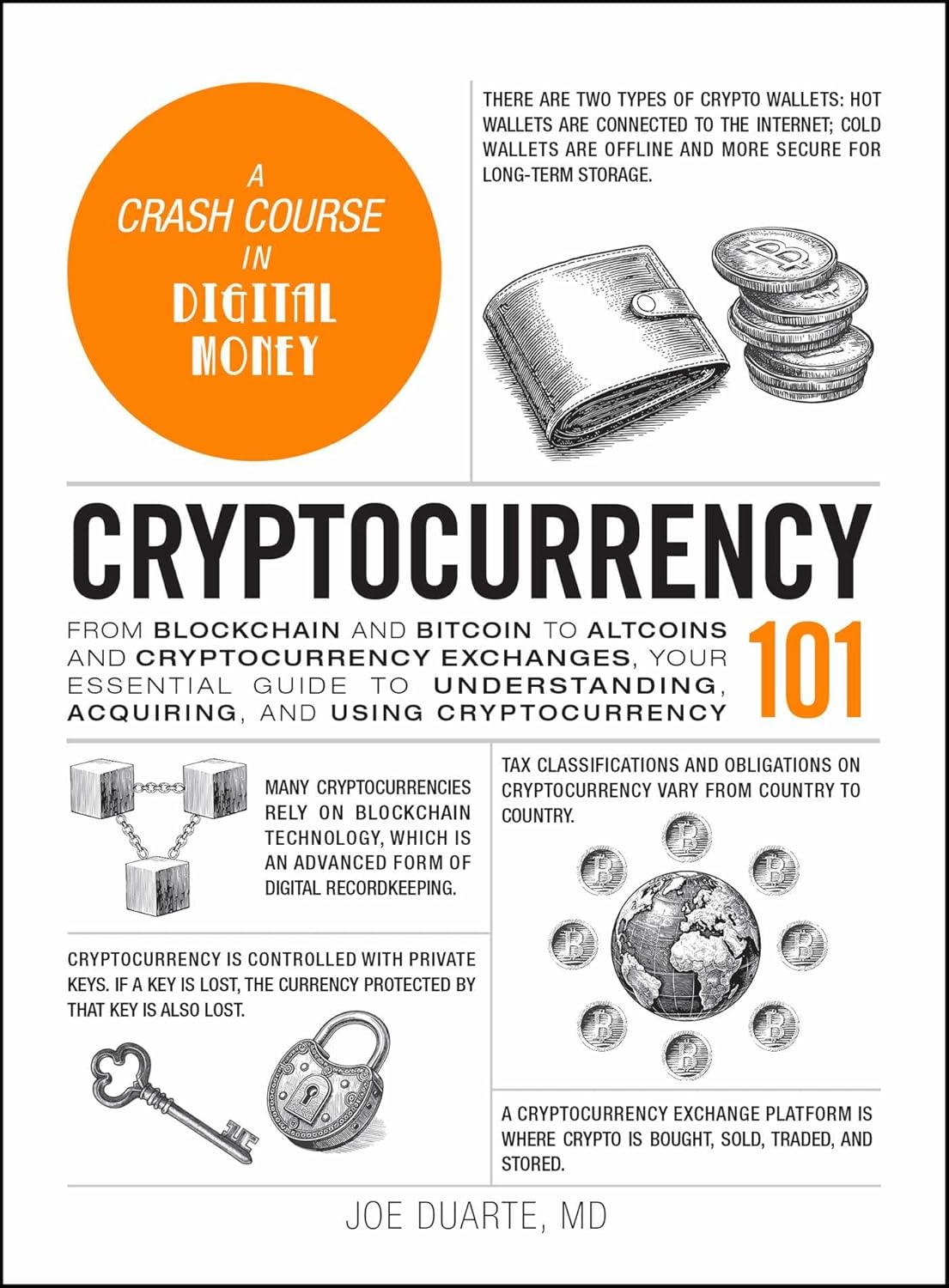 Cryptocurrency 101: From Blockchain And Bitcoin To Altcoins And Cryptocurrency Exchanges, Your Essential Guide To Understanding, Acquiring, And Using Cryptocurrency (Adams 101 Series) – Hardcover