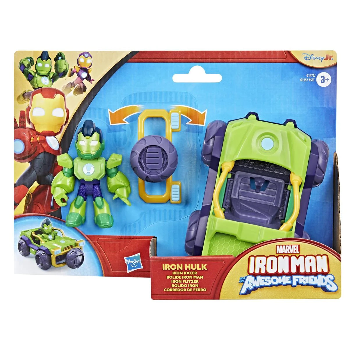 HASBRO MARVEL IRON MAN AND HIS AWESOME FRIENDS ACTION FIGURES & VEHICLES - ASSORTED