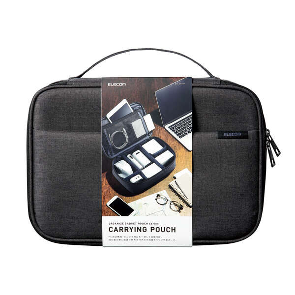 BMA-GP18N Elecom Gadget Pouch Stand Type Black