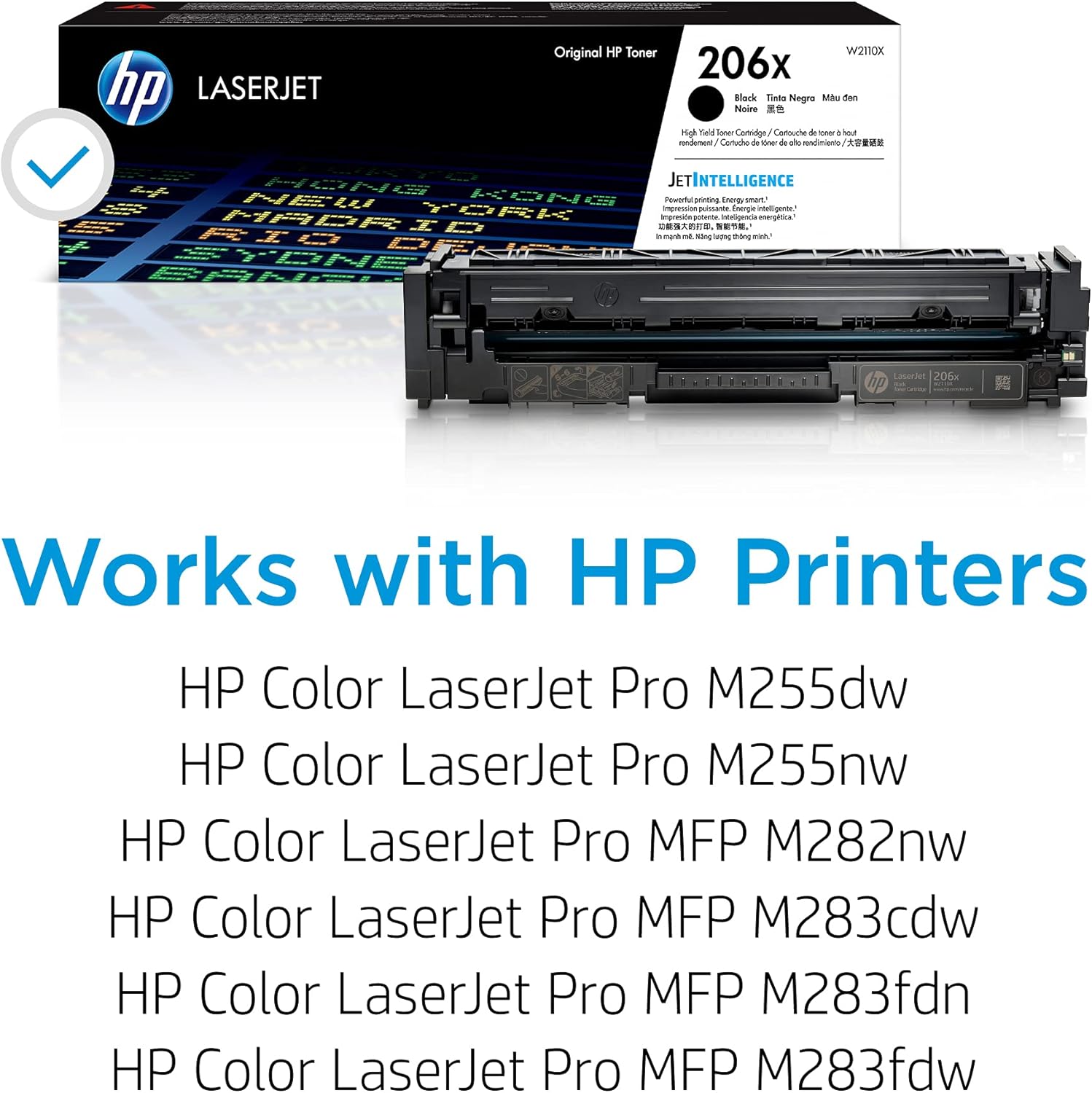 HP 206X Original Black High Yield Toner Cartridge 