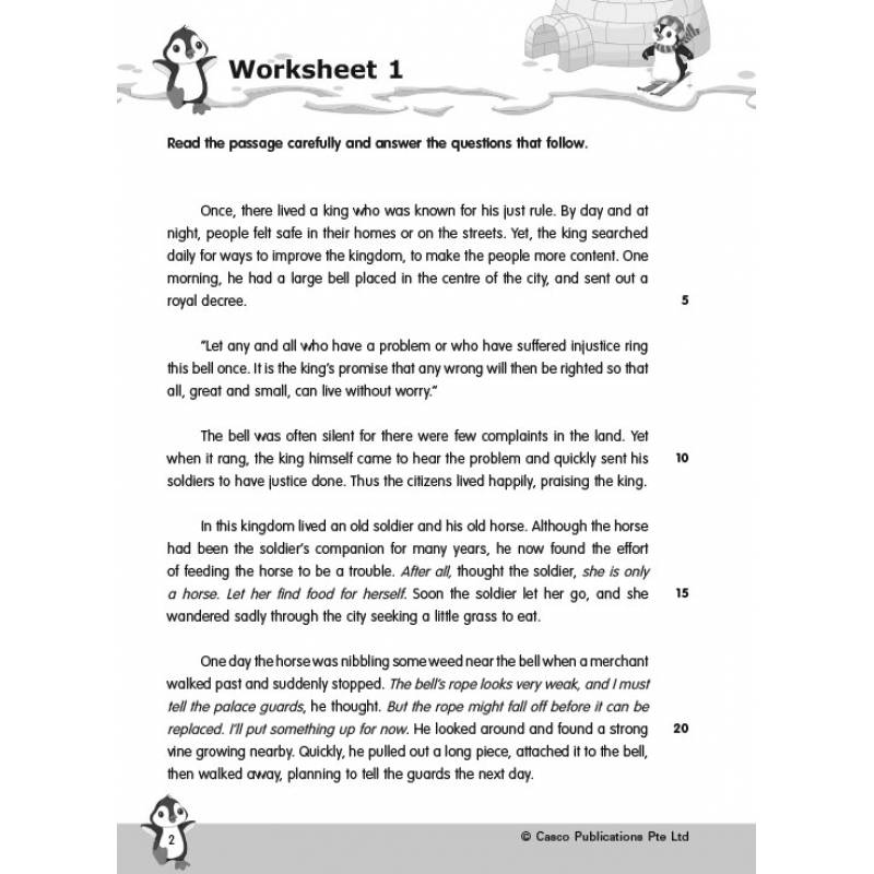 Primary 6 New English Comprehension