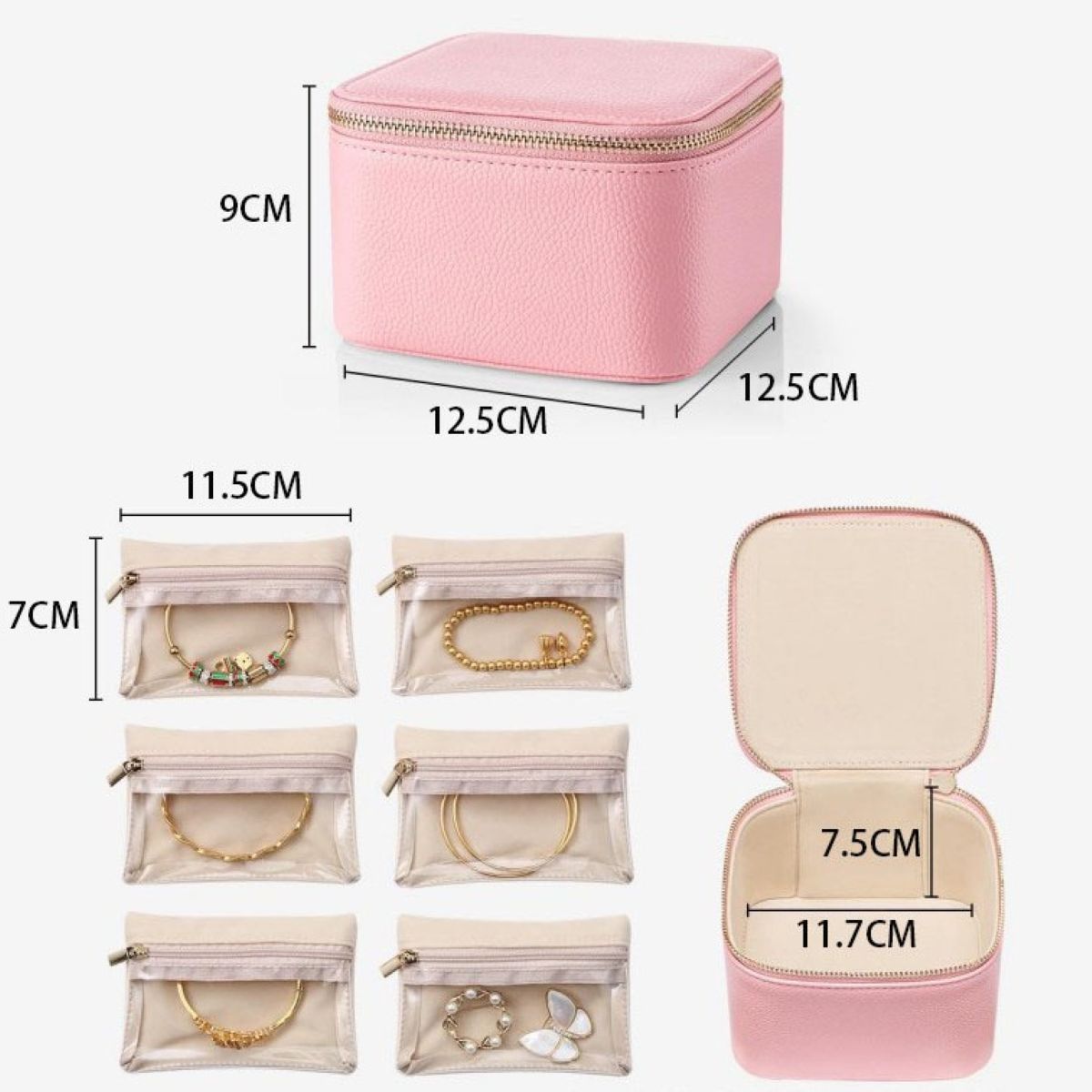 Jewelry Box With 6 Piece Pouch Kcw040