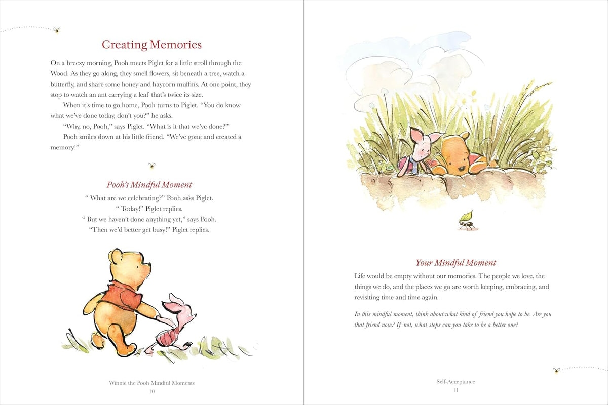 Winnie the Pooh 100 Mindful Moments: Finding Balance in the Everyday (Disney) Hardcover