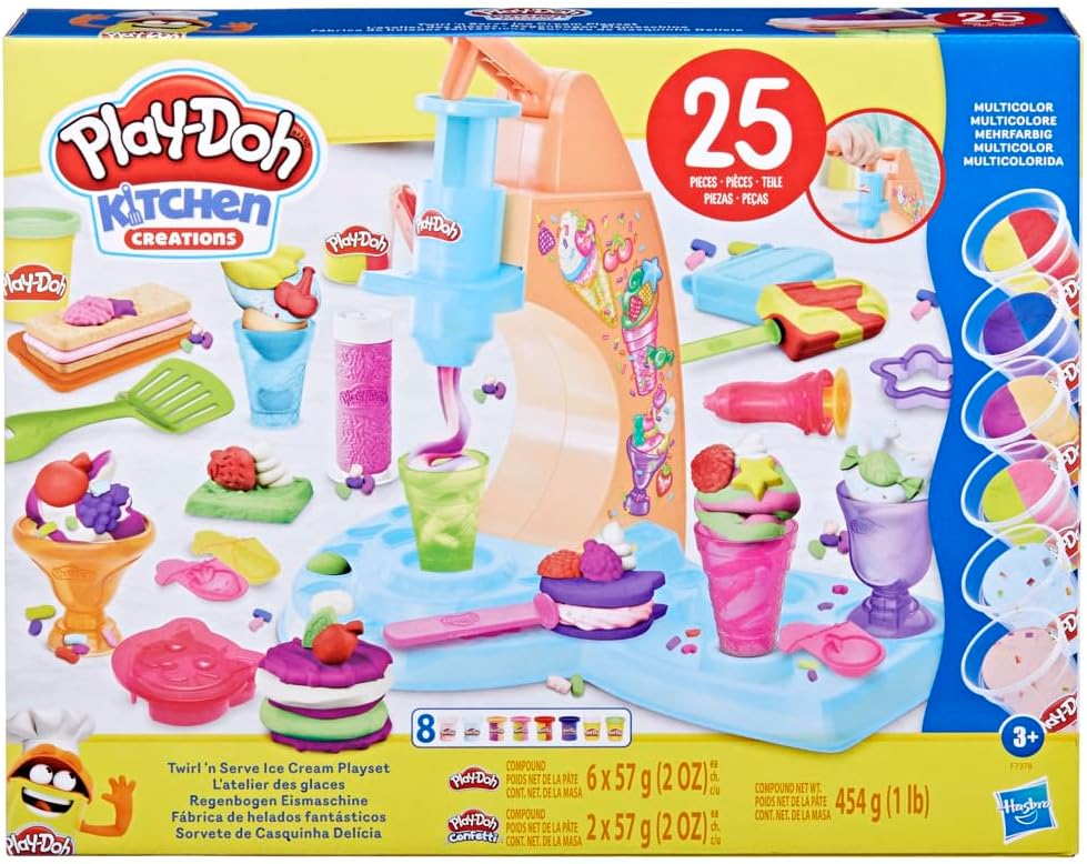 HASBRO PLAYDOH KITCHEN CREATIONS TWIRL N SERVE ICE CREAM PLAYSET