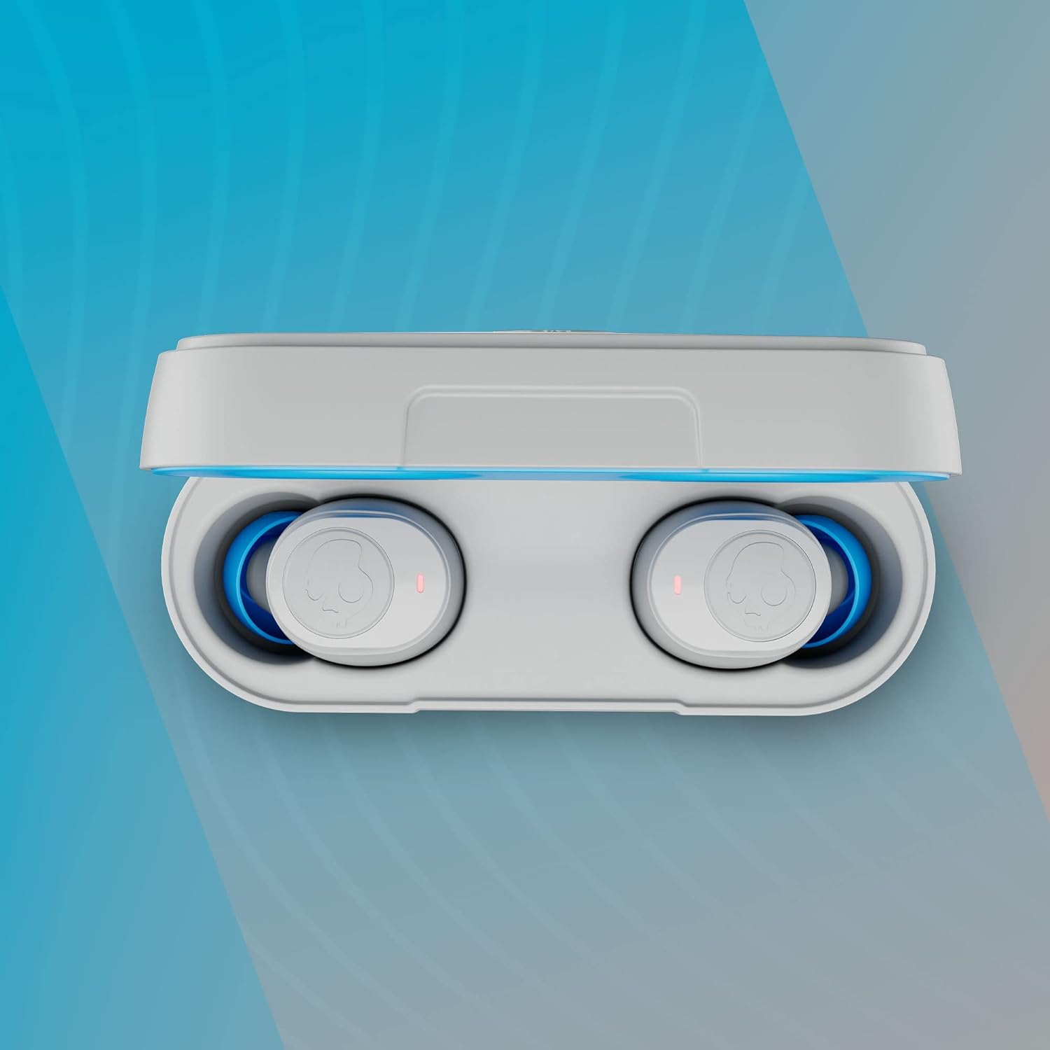 Skullcandy SK-S1JTW-P948 Jib True 2 Wireless In-Ear Earbuds, Light Grey/Blue